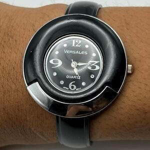 Silver & Black Versales Watch